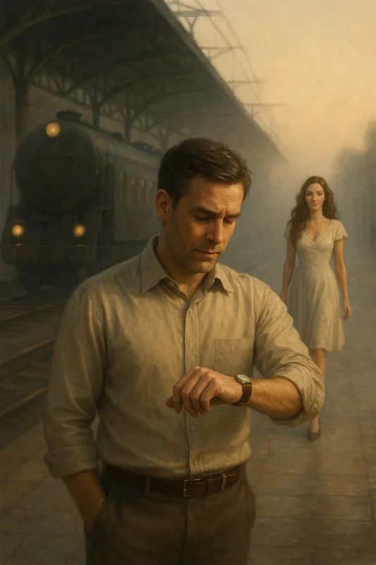 Ilustración de El tren vacío